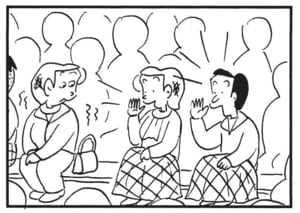 【無料漫画】かりあげクン(1429回)毎日配信!「ひざかけ」「ひも」スマートな気遣いだと思ったのに…/植田まさし 2