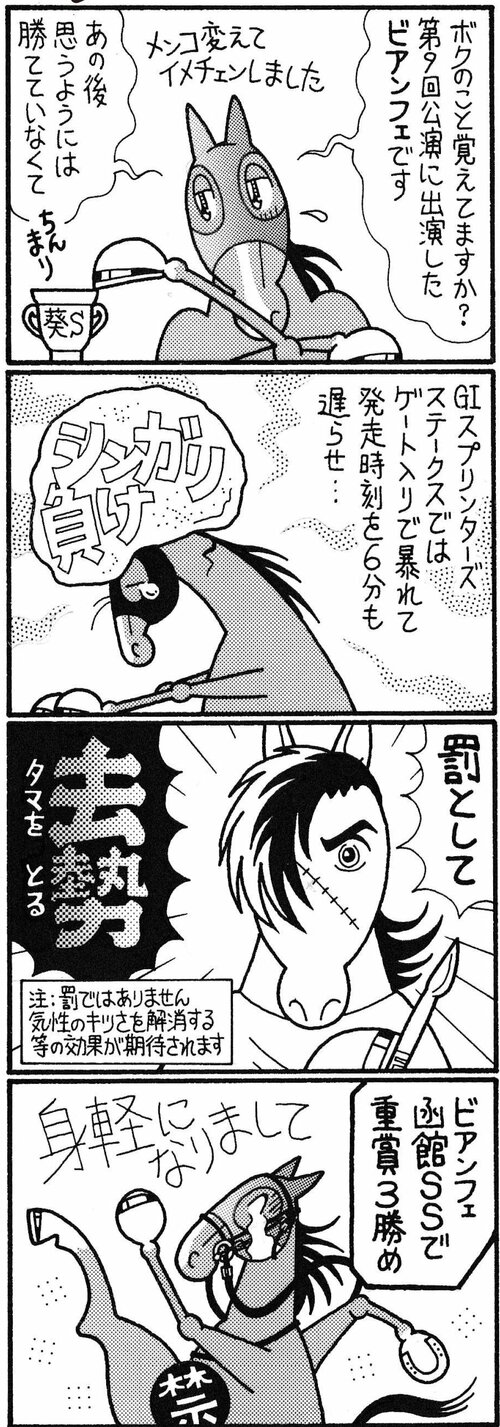 ボクのこと覚えてますか？　第９回公演に出演したビアンフェです　あの後思うようには勝てていなくて