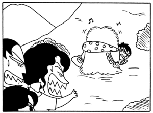 【無料漫画】毎日配信！少年アシベ（51）「さよならイエティ」森下裕美／キュートなゴマフアザラシの“ゴマちゃん”をめぐる名作ギャグ4コマ 21