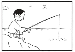 【無料漫画】かりあげクン(1501回)毎日配信!「サラリーマン」「打ちっぱなし」海の中では仕事を忘れられるはずなのに…/植田まさし 3