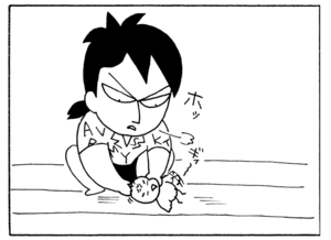 【無料漫画】毎日配信！少年アシベ（231）うっかり踏みつぶしそうに…「ギーコの目的」キュートな“ゴマちゃん”をめぐる名作4コマ／森下裕美 4