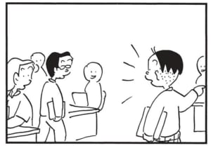 【無料漫画】かりあげクン(1555回)毎日配信!「音」「あやとり」鳴り響いた大きな音の正体/植田まさし 15