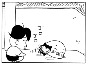 【無料漫画】毎日配信！少年アシベ（123）「家族の絆」森下裕美／キュートなゴマフアザラシの“ゴマちゃん”をめぐる名作ギャグ4コマ 12