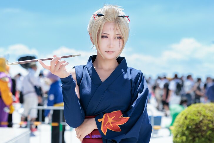 台風影響なく大盛況「コミックマーケット102」『銀魂』月詠コスプレ披露、るなちっちさんに聞いた「衣装のこだわり」の画像003