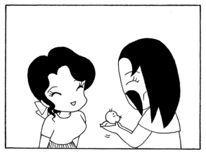 【無料漫画】毎日配信!少年アシベ(195)出先で遭遇して思わず…「逃げる姉」キュートな“ゴマちゃん”をめぐる名作4コマ/森下裕美 24