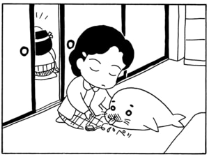 【無料漫画】毎日配信!少年アシベ(35)「ゴマちゃんの一日」森下裕美/キュートなゴマフアザラシの“ゴマちゃん”をめぐる名作ギャグ4コマ 25