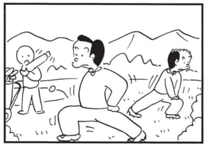 【無料漫画】かりあげクン(1707回)毎日配信!「ストレッチ」「皮」準備運動より大切なこと/植田まさし 2