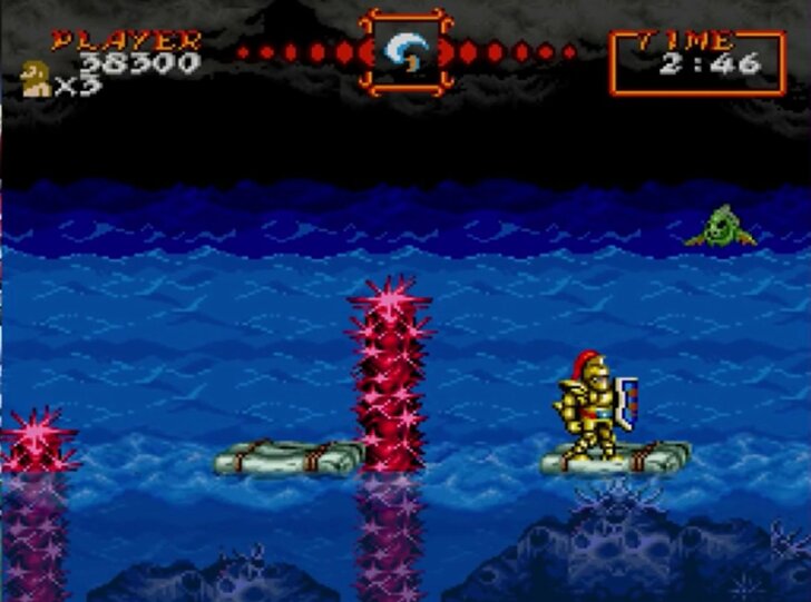 高難易度がクセになる！不気味で気持ち悪かったスーパーファミコン『超魔界村』のトラウマステージ3選の画像006
