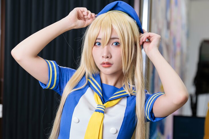 人気ストリーマー・yunocy、ボートレース多摩川キャラ「静波まつり」コスプレでコミケに登場の画像005