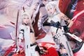 『東京ゲームショウ2023』真っ赤なバイクで注目、米倉みゆさん＆篠原みなみさん銀髪コスプレでゲーム『パニシング：グレイレイヴン』の魅力アピールの画像002