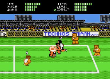 3ページ目) 必殺シュートの応酬…ファミコン版『熱血高校ドッジボール部