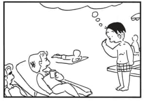 【無料漫画】かりあげクン(1636回)毎日配信!「エアマット」「おばけ屋敷」いたずらしようと近寄ったら…/植田まさし 11