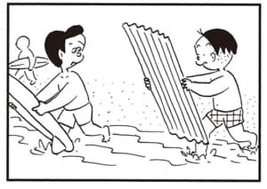 【無料漫画】かりあげクン(2082回)毎日2回配信!「サーフボード」流行りに素直に乗るはずもなく…/植田まさし 4