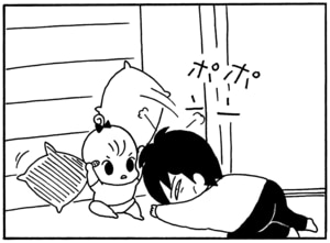 【無料漫画】毎日配信！少年アシベ（123）「家族の絆」森下裕美／キュートなゴマフアザラシの“ゴマちゃん”をめぐる名作ギャグ4コマ 4