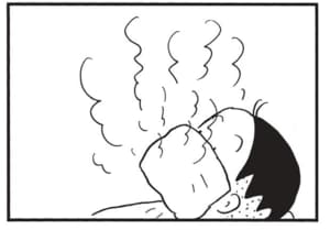 【無料漫画】かりあげクン（1503回）毎日配信！「ウォーミングアップ」「駅」あったまって調子が出てくると…／植田まさし 3