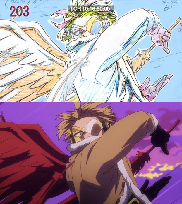 ボンズ手描きアニメの魅力！『僕のヒーローアカデミア』貴重な線撮＆完成版の比較映像が解禁の画像003