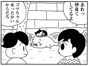 【無料漫画】毎日配信！少年アシベ（29）「冬の到来」森下裕美／キュートなゴマフアザラシの“ゴマちゃん”をめぐる名作ギャグ4コマ 27