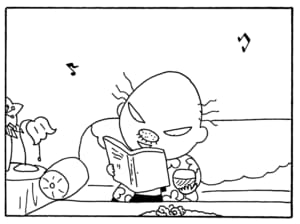 【無料漫画】毎日配信！少年アシベ（215）夜に音楽を聴いていると…「秋の夜長」キュートな“ゴマちゃん”をめぐる名作4コマ／森下裕美 8