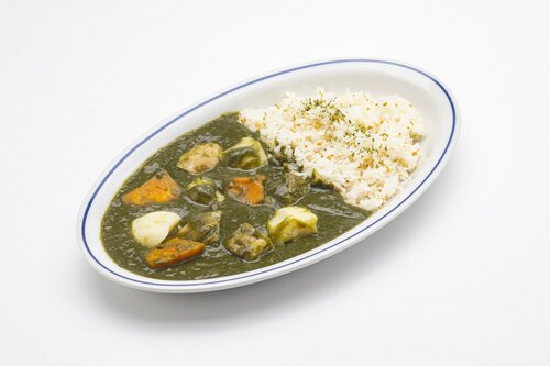クベキャサス(ほうれん草のカレー)~リコ玉孵り焼き付き~