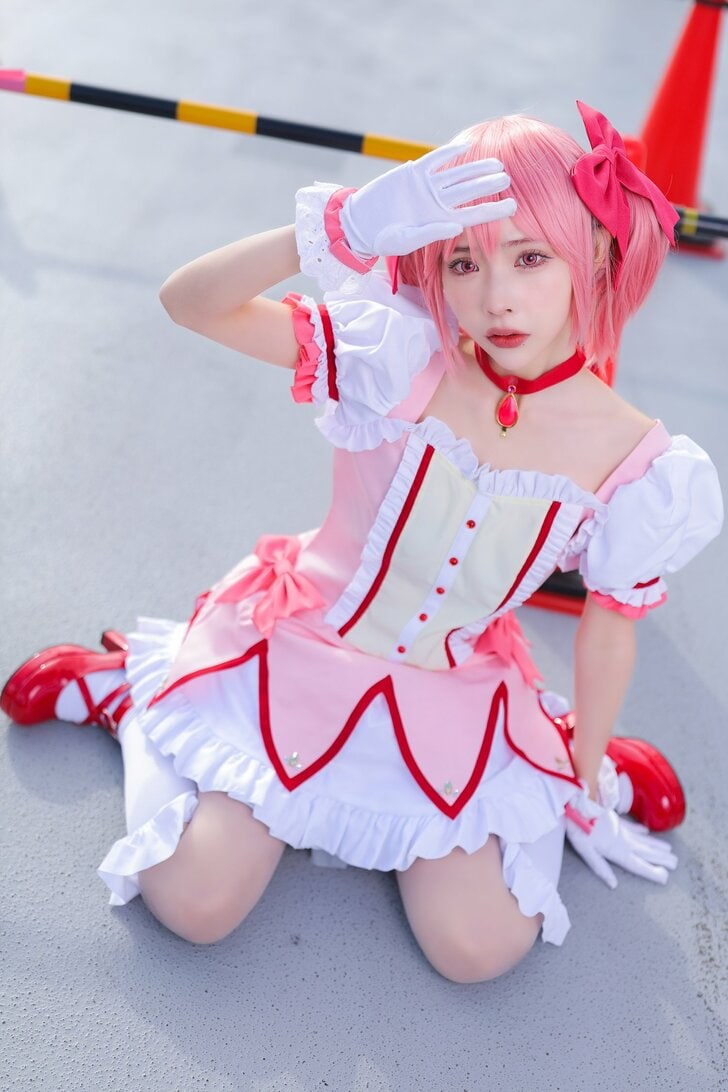 『魔法少女まどか☆マギカ』鹿目まどか姿で注目集める、コスプレイヤー・緩苺さん、コスプレは「カメラを向けられることが楽しい」の画像003