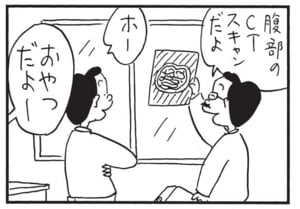 腹部のCTスキャンだよ ホー おやつだよー