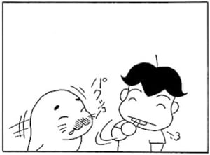 【無料漫画】毎日配信!少年アシベ(10)「考えるアザラシ」森下裕美 8