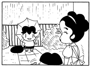 【無料漫画】毎日配信！少年アシベ（103）「雨の日は…」森下裕美／キュートなゴマフアザラシの“ゴマちゃん”をめぐる名作ギャグ4コマ 8