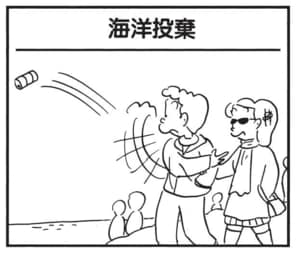 【無料漫画】かりあげクン（1760回）毎日配信！「海洋投棄」「柔軟体操」海に向かって投げた物は…／植田まさし 1