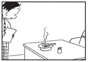 【無料漫画】かりあげクン(1570回)毎日配信!「水圧と気圧」「競馬場」気圧の違う場所で起こる変化…?/植田まさし 10