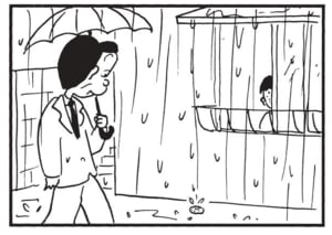 【無料漫画】かりあげクン(1519回)毎日配信!「グローブ」「雨だれ」狙うはホームランボール、ではなく…/植田まさし 6