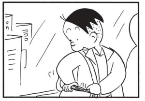 【無料漫画】かりあげクン(1678回)毎日配信!「エレベーター」「水中メガネ」“耳がへん”になると聞いて思わず…/植田まさし 3