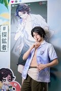 腹筋バキバキ！ フィットネスモデル・桃戸ももさん、あまりにもイケメンな“男装姿”『第五人格』探鉱者コスプレを披露の画像003