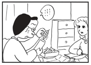 【無料漫画】かりあげクン(1514回)毎日配信!「あっちむいてホイ」「ズボン」ひと味違う対戦相手…?/植田まさし 16