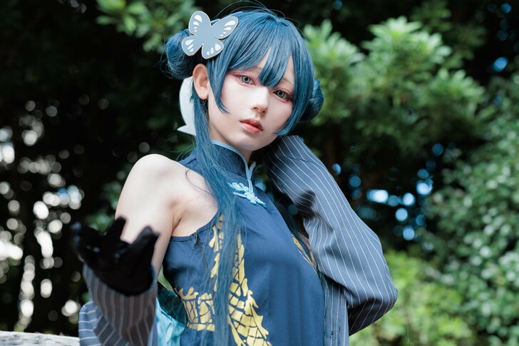 コミケ初参加で大バズり！福岡の人気急上昇コスプレイヤー・月海つくねさん『池袋ハロウィン』で『ブルアカ』竜華キサキ姿を披露の画像002